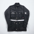 BELSTAFF Italian-Made Tour Master Motorcycle Rider's Jacket, XL, Black, TOUR MASTER 500, with Belt