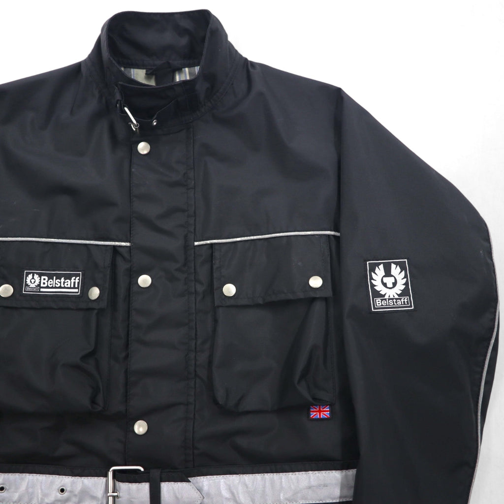 BELSTAFF Italian-Made Tour Master Motorcycle Rider's Jacket, XL, Black, TOUR MASTER 500, with Belt