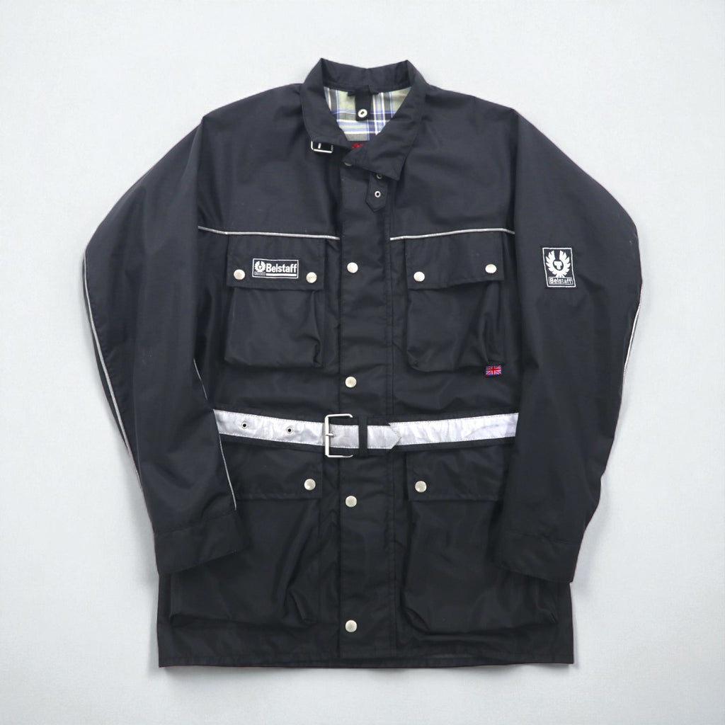 BELSTAFF Italian-Made Tour Master Motorcycle Rider's Jacket, XL, Black, TOUR MASTER 500, with Belt