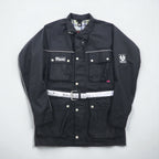 BELSTAFF Italian-Made Tour Master Motorcycle Rider's Jacket, XL, Black, TOUR MASTER 500, with Belt