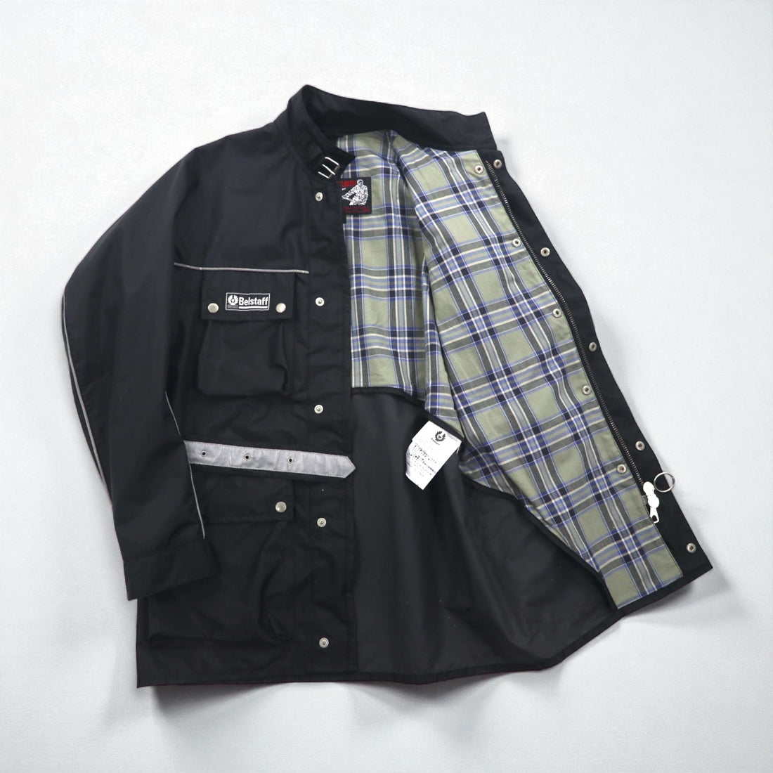 BELSTAFF Italian-Made Tour Master Motorcycle Rider's Jacket, XL, Black, TOUR MASTER 500, with Belt