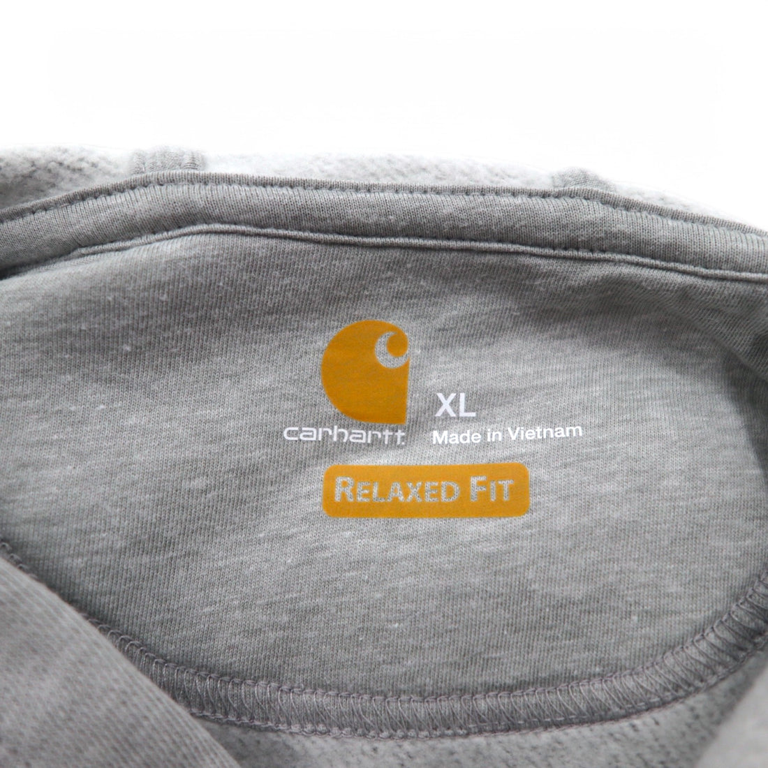 Carhartt Relaxed Fit Hoodie XL Grey Cotton Fleece Lining 103453 058 Force Delmont Graphic Hooded Unused