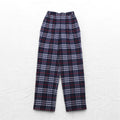 Burberrys Nova Check Tuck Easy Slacks Pants, Medium, Navy, Wool, Made in Japan