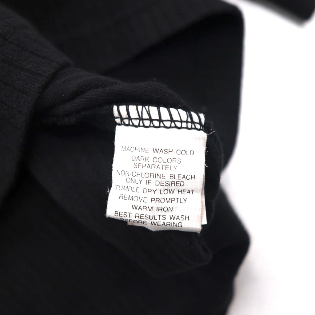 CHAPS RALPH LAUREN 長袖ポロシャツ ラガーシャツ XL ブラック コットン 胸ポケット