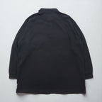 CHAPS RALPH LAUREN 長袖ポロシャツ ラガーシャツ XL ブラック コットン 胸ポケット