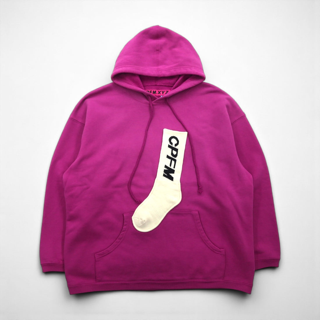 HUMAN MADE × CPFM 日本製 SOCK HOODED PULLOVER ソックスパーカー パーカー L パープル Cactus Plant Flea Market