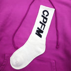 HUMAN MADE x CPFM Made in Japan SOCK HOODED PULLOVER Sock Hoodie, Size L, Purple, Cactus Plant Flea Market