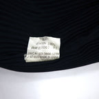 Vintage Pleated Sheer Cardigan Pleated Sheer Cardigan M Navy Polyester