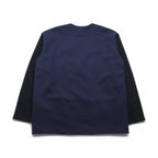masterkey SONNY Collarless Jacket, Two-Tone Cardboard Knit, Size M, Navy and Black, MK22S-C-13, Made in Japan, Unused