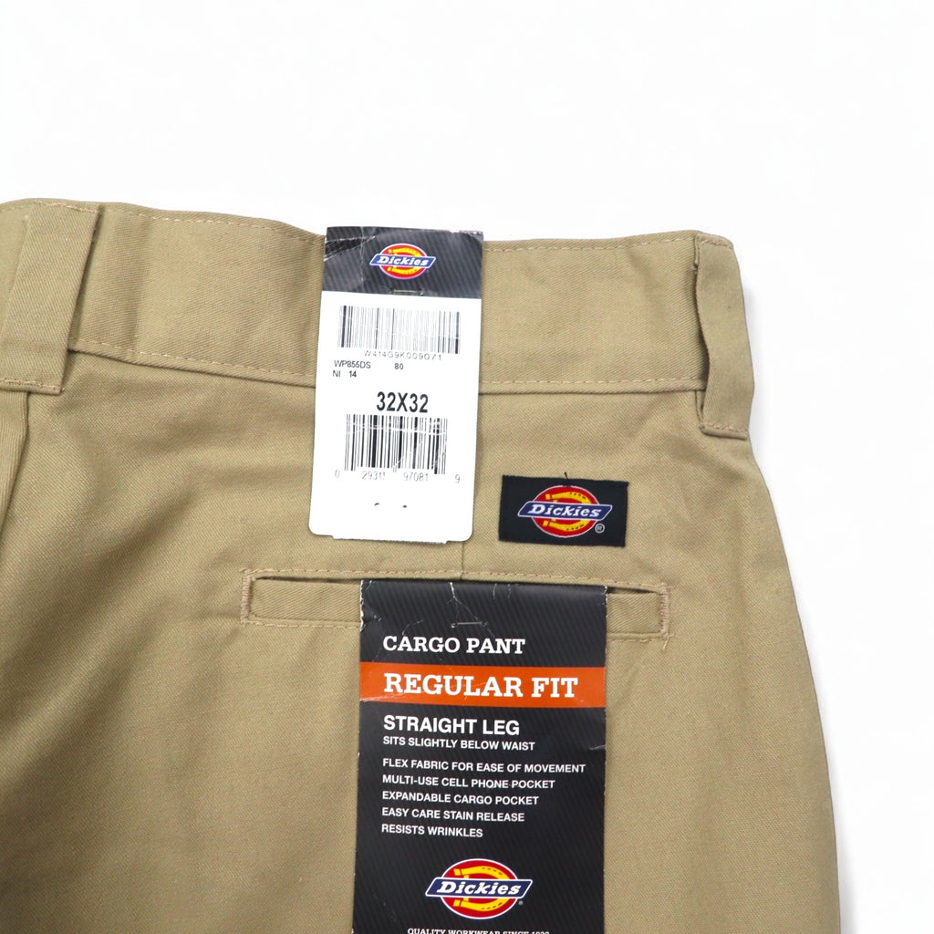 Dickies Chino Pants Work Cargo Pants Size 32 Beige Polyester WP8555DS Unused