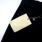 ARMANI JEANS Made in Italy Tapered Pants 44 Black Cotton 05P29CM PANTALONE Unused