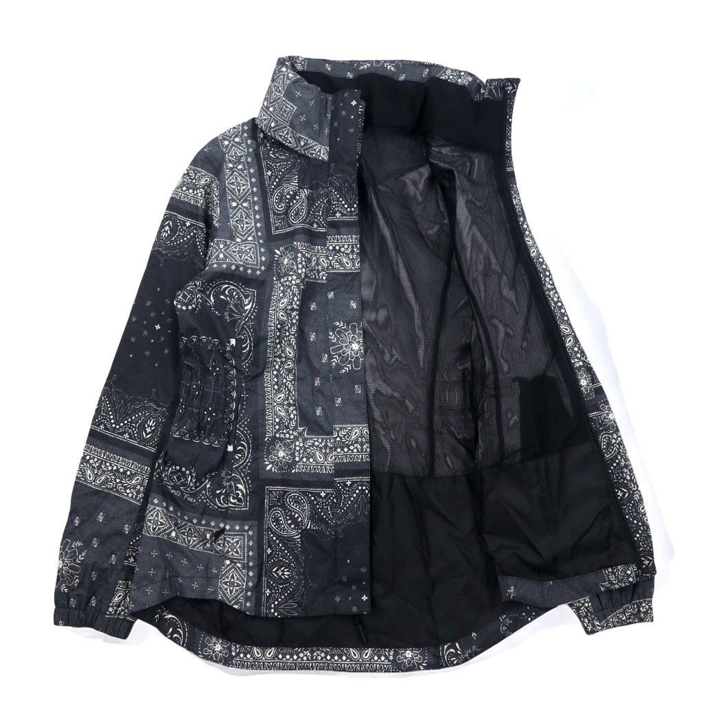 THE NORTH FACE RESOLVE PARKA II Mountain Parka M Black Bandana Paisley Pattern Polyester DRYVENT Waterproof US Standard