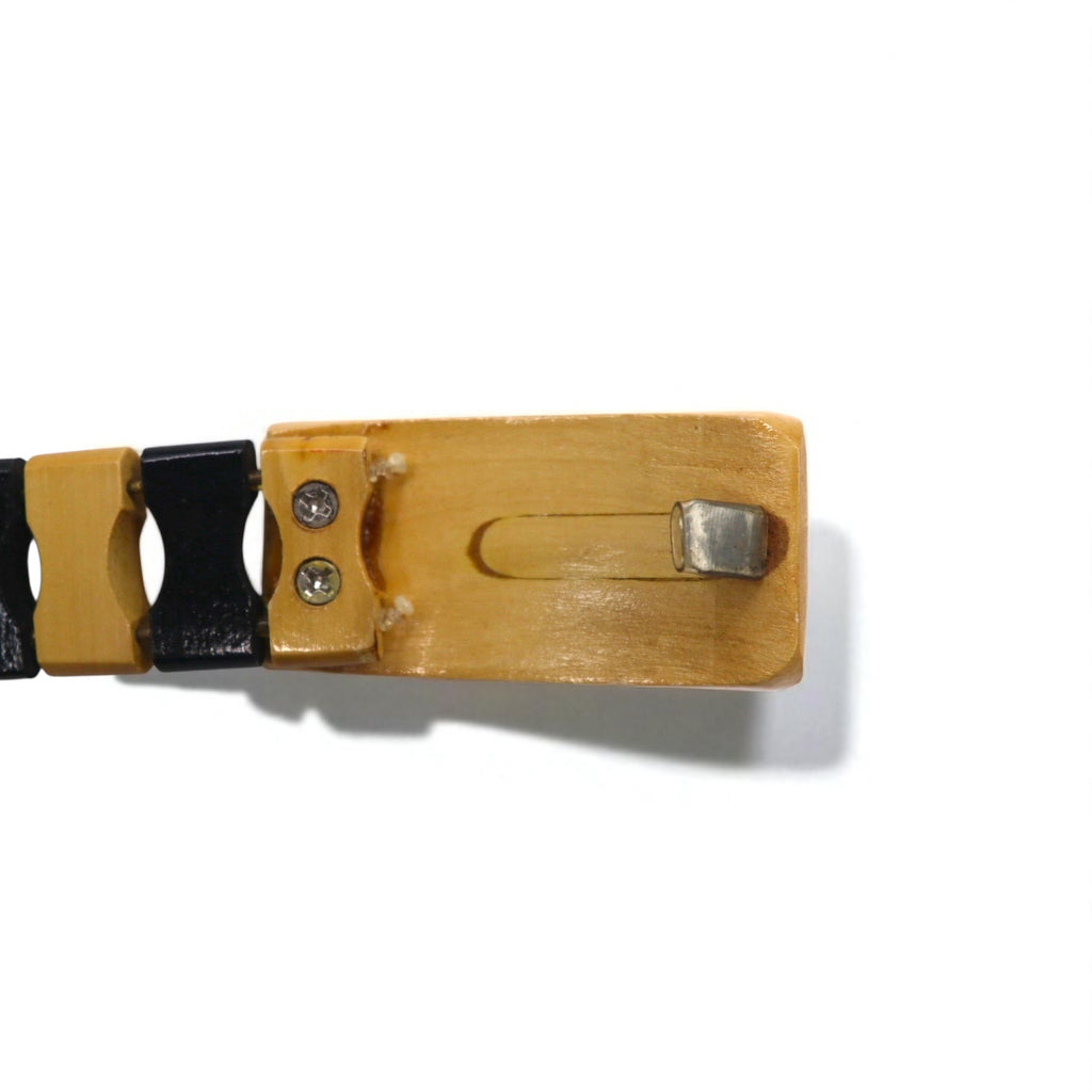 GAIJIN MADE (Hollywood Ranch Market) Wood Belt, Beige and Black