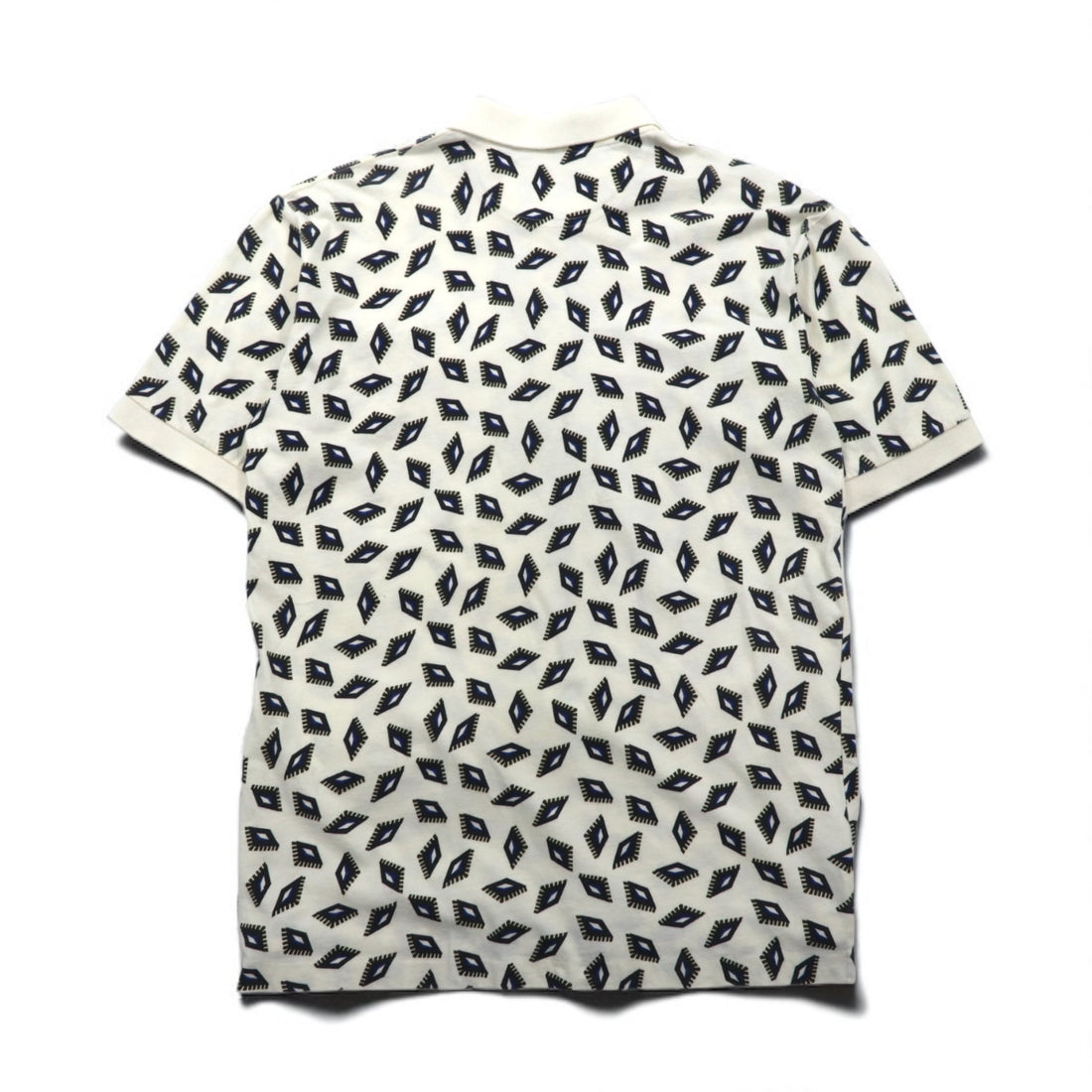 Christian Dior MONSIEUR vintage all-over print polo shirt, size M, white cotton