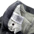 Polo Ralph Lauren distressed skinny jeans, denim pants, size 30, grey, cotton, stretch, leather patch, zipper fly, made in Turkey