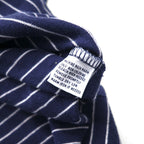 Polo by Ralph Lauren 90s Striped Polo Shirt, XL, Navy Cotton, Small Pony Embroidery