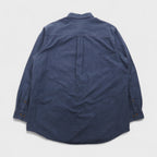 Woolrich ボタンダウン フランネルシャツ XL ネイビー 胸ポケット MIDNIGHT BLUE HEATHER 6433