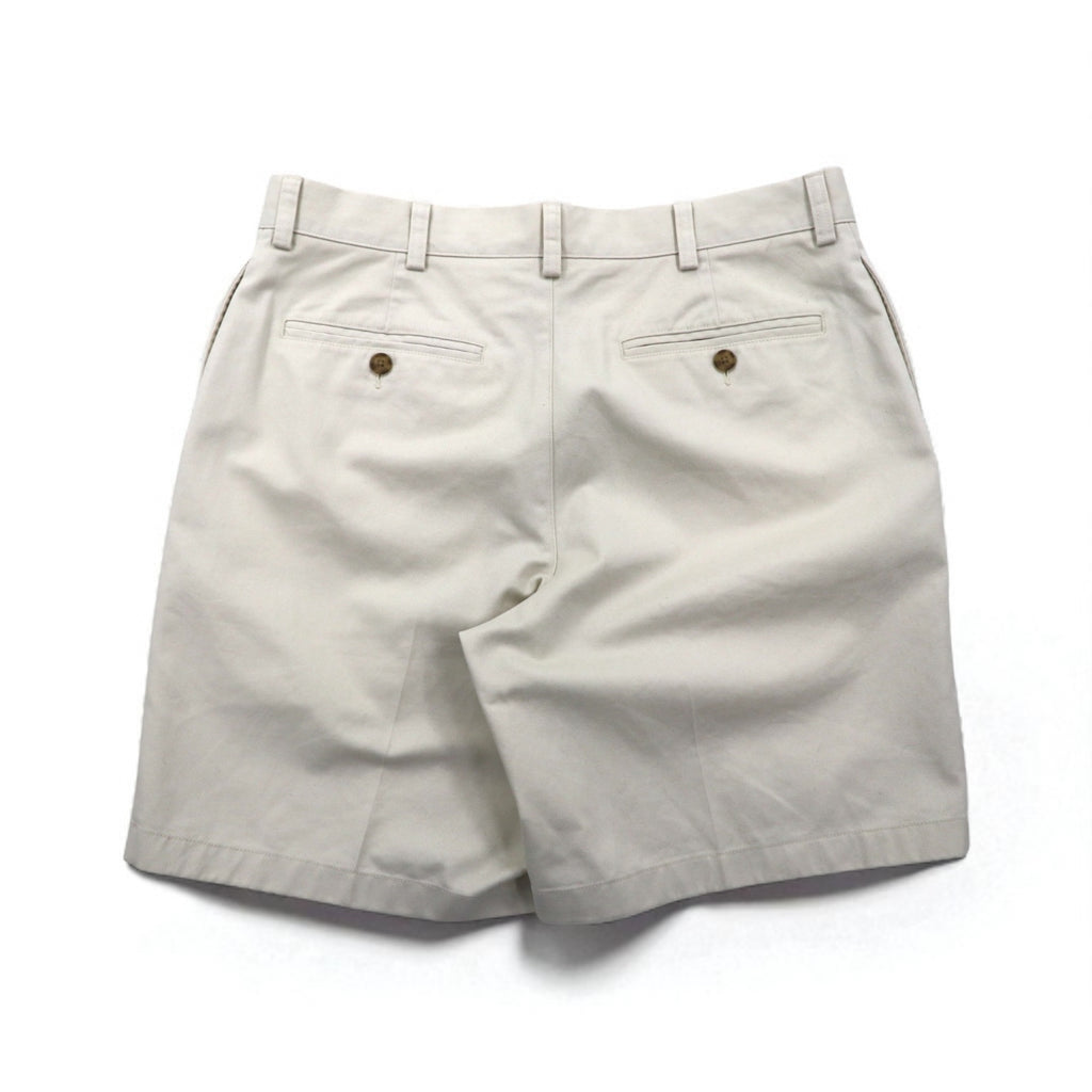 LLBean Classic Fit Double El Chino Shorts, Beige, Cotton, Size L, 267793