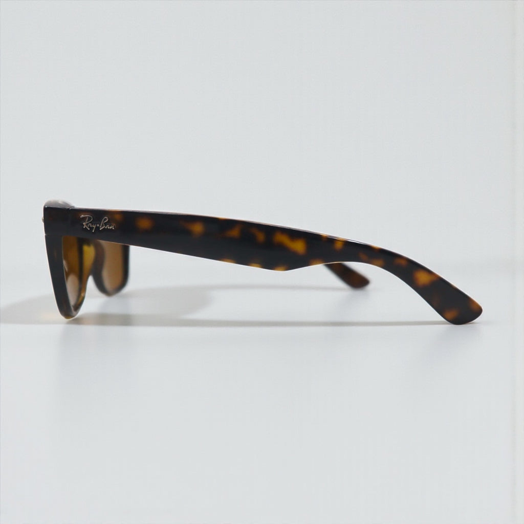 Ray-Ban New Wayfarer Wellington Sunglasses RB2132 710 55-18 3N Tortoiseshell Made in Italy, Unused