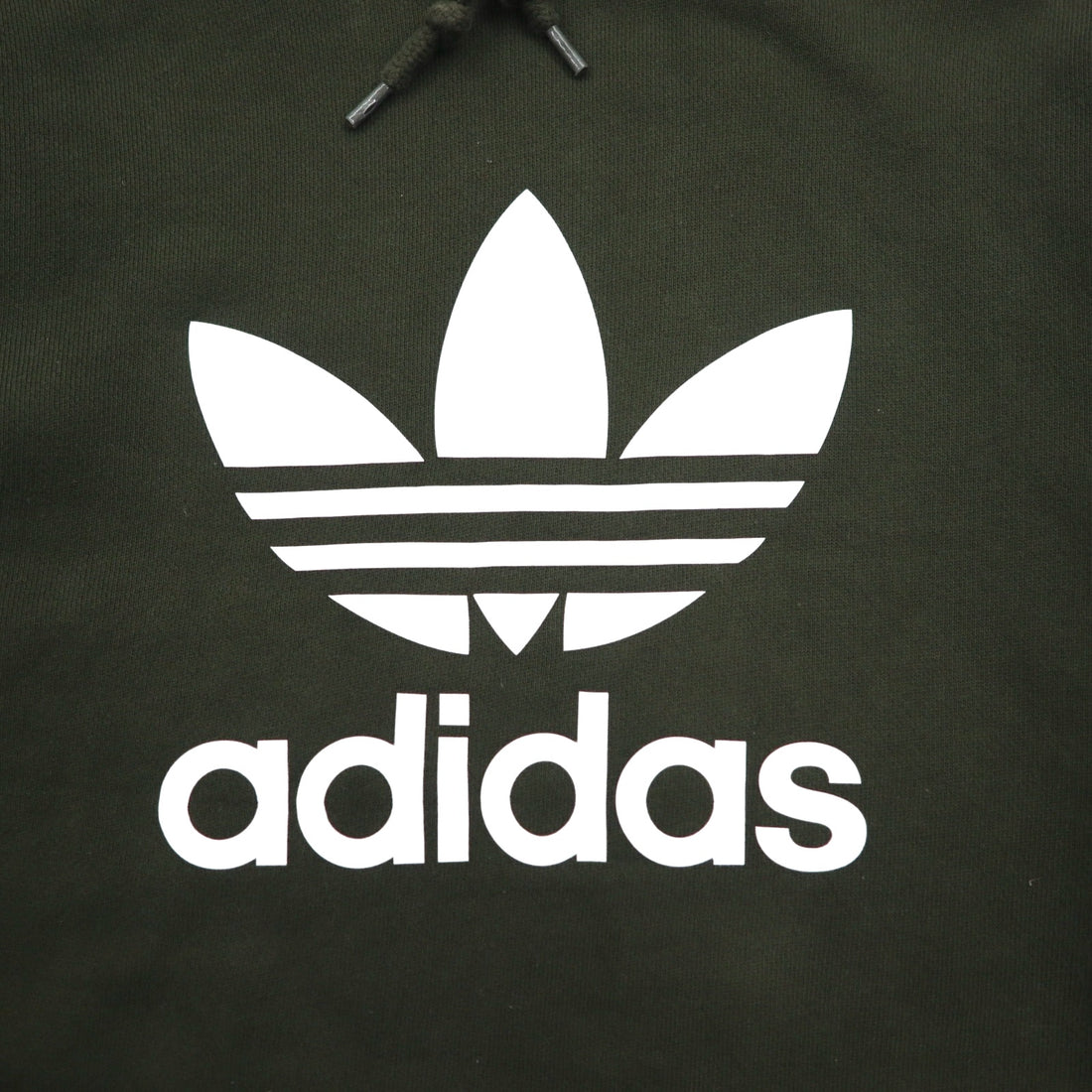 adidas originals トレフォイル フーディー プルオーバーパーカー M カーキ コットン DT7970