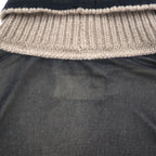 Maison Martin Margiela タートルネック シースルートップ セカンドスキン M ブラック レーヨン カシミヤ混 S51GC0286 593-2011 イタリア製