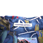 Reyn Spooner 1980s Hawaiian-made Diamond Head Tag Aloha Shirt, Size L, Navy, Egyptian Cotton, Fish Motif