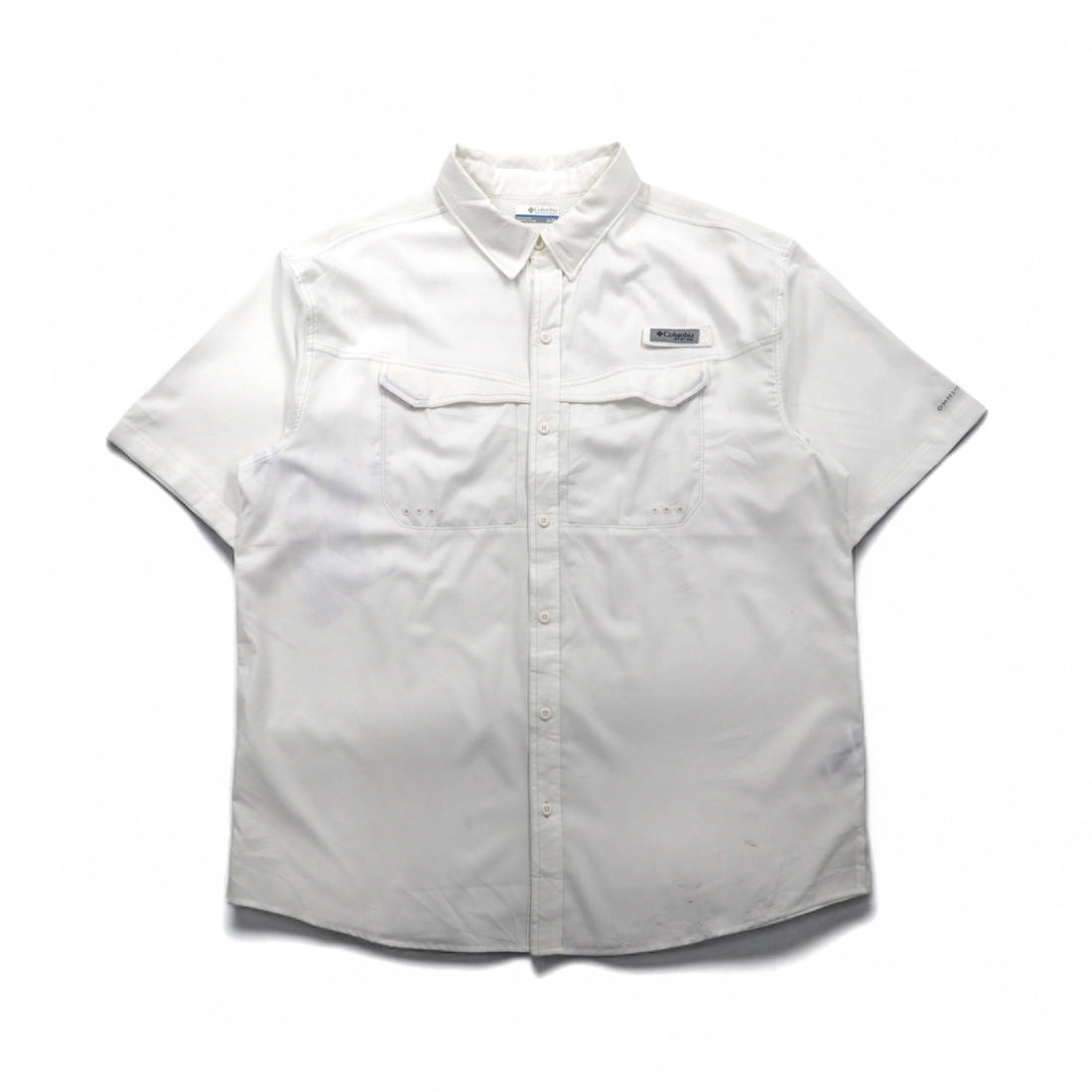 Columbia PFG オムニシェード OMMI-SHADE フィッシングシャツ XL ホワイト ポリエステル FM7024