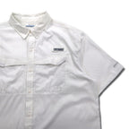 Columbia PFG オムニシェード OMMI-SHADE フィッシングシャツ XL ホワイト ポリエステル FM7024