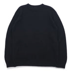 TOMMY HILFIGER 90s Crew Neck Cotton Knit Sweater XL Black