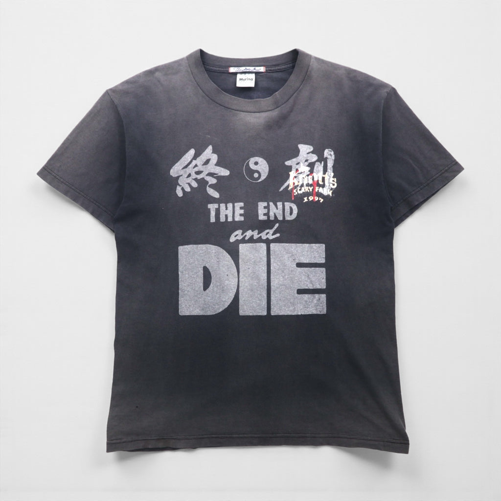 THE DAWN B 終劇からの新世界TEE 古着 リメイク USA製  終劇 Tシャツ L グレー 夜明け