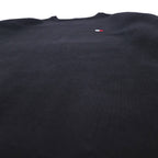 TOMMY HILFIGER 90s Crew Neck Cotton Knit Sweater XL Black