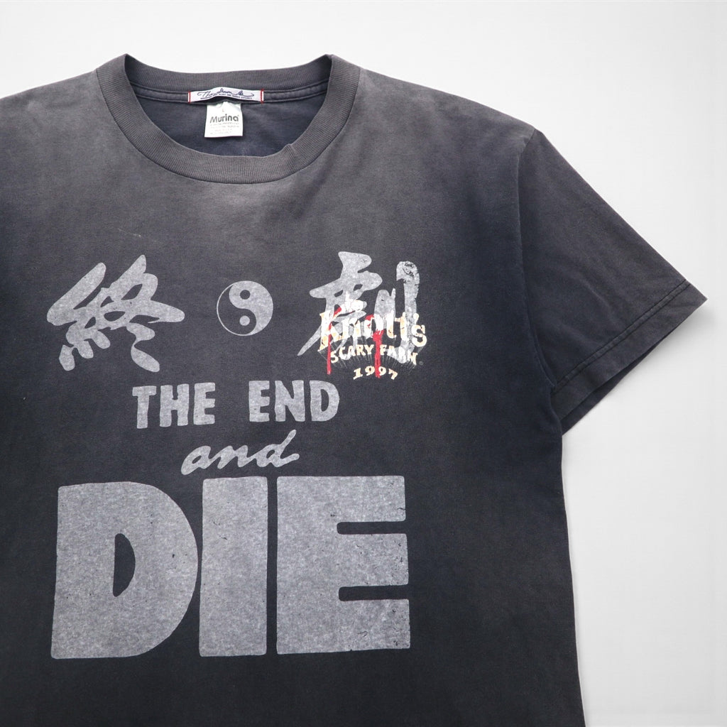 THE DAWN B 終劇からの新世界TEE 古着 リメイク USA製  終劇 Tシャツ L グレー 夜明け