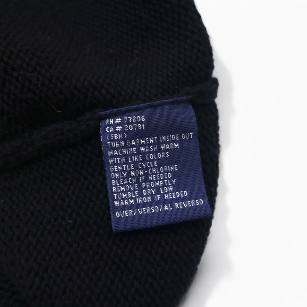 TOMMY HILFIGER 90s Crew Neck Cotton Knit Sweater XL Black