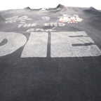 THE DAWN B 終劇からの新世界TEE 古着 リメイク USA製  終劇 Tシャツ L グレー 夜明け