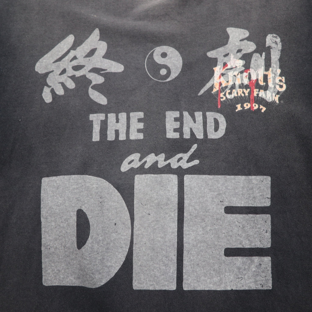 THE DAWN B 終劇からの新世界TEE 古着 リメイク USA製  終劇 Tシャツ L グレー 夜明け