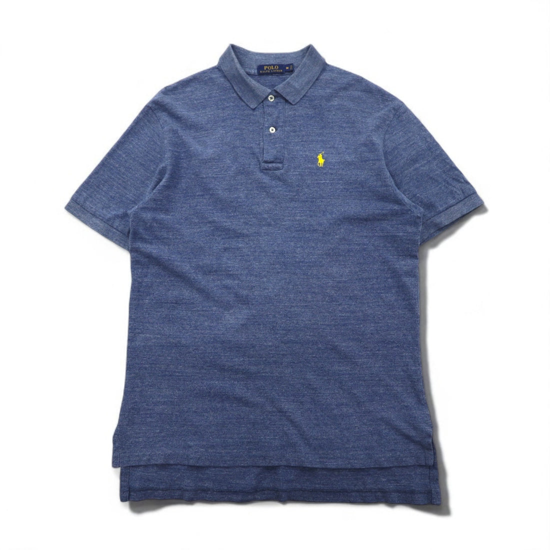 POLO RALPH LAUREN Polo shirt M Navy Cotton Pique Small pony embroidery