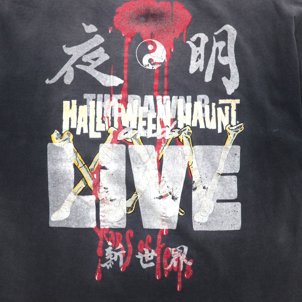 THE DAWN B 終劇からの新世界TEE 古着 リメイク USA製  終劇 Tシャツ L グレー 夜明け