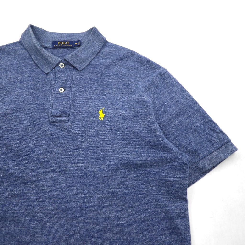 POLO RALPH LAUREN Polo shirt M Navy Cotton Pique Small pony embroidery