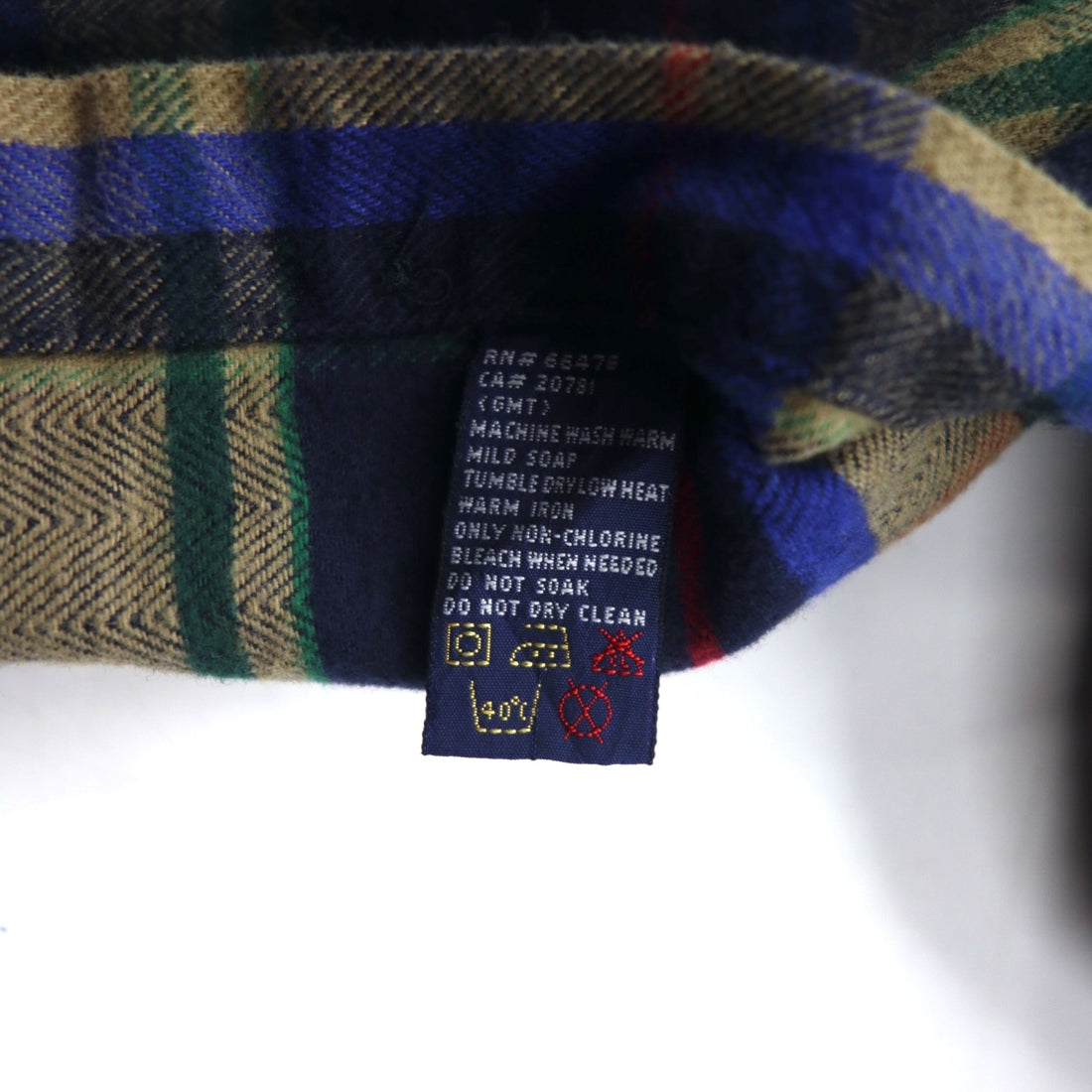 TOMMY JEANS 90s Flannel Shirt XL Navy Check Cotton Snap Button Unused