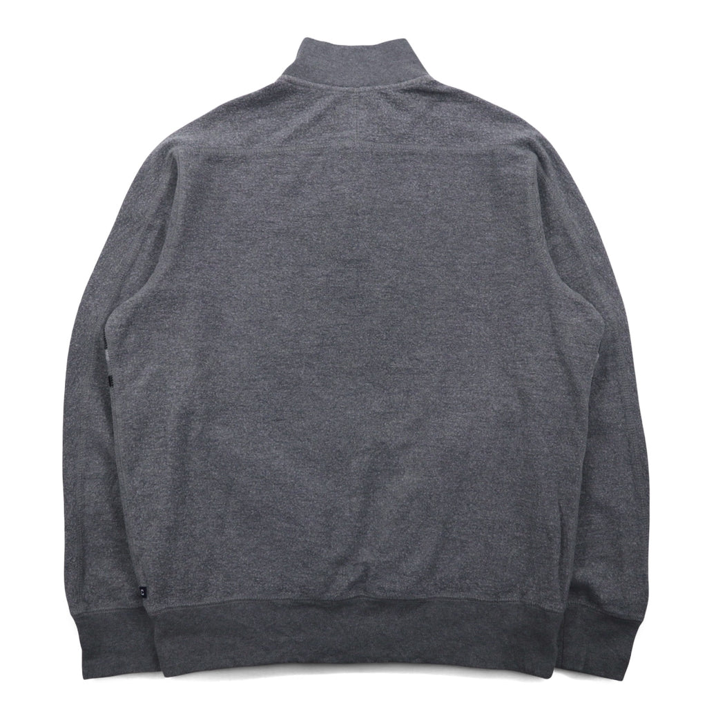CHAPS ハーフボタン スウェット M グレー コットン サイドポケット