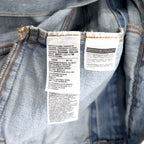 Levi's Denim Jacket, G-Jean, XL, Blue, Ice Wash, Cotton, 47024-0010, Made in Colombia