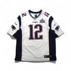NIKE ゲームシャツ XL ホワイト ポリエステル NFL PATRIOTS ナンバリング