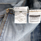 Levi's Denim Jacket, G-Jean, XL, Blue, Ice Wash, Cotton, 47024-0010, Made in Colombia