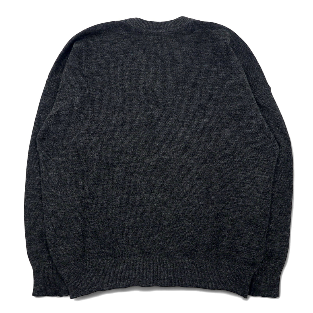 CHEMISE LACOSTE Made in France 80s French Lacoste V-neck knit sweater L Gray Wool Acrylic LOISIRS One-point logo