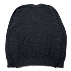 CHEMISE LACOSTE Made in France 80s French Lacoste V-neck knit sweater L Gray Wool Acrylic LOISIRS One-point logo