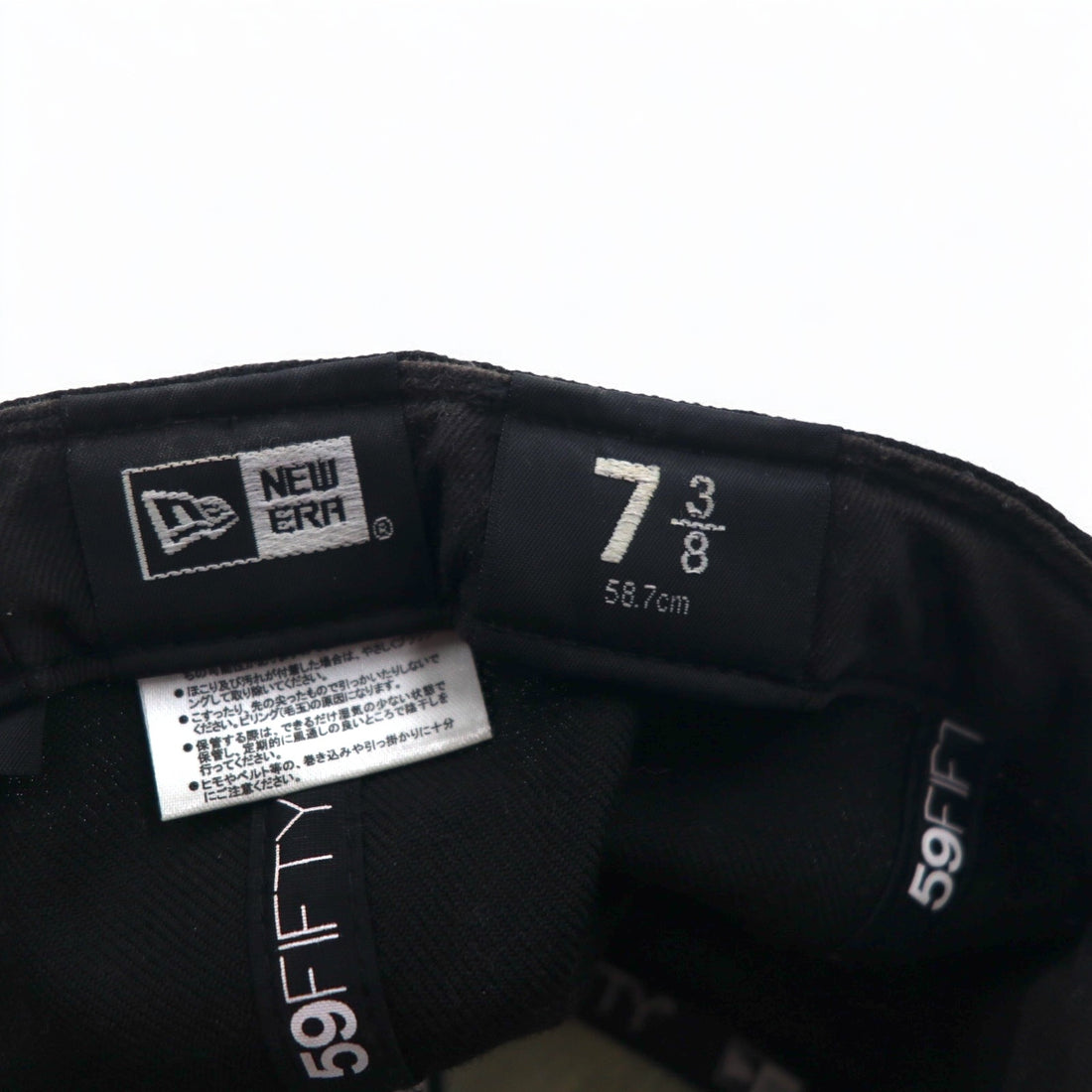 NEWERA Baseball Cap 58.7cm Black Acrylic MLB New York Yankees