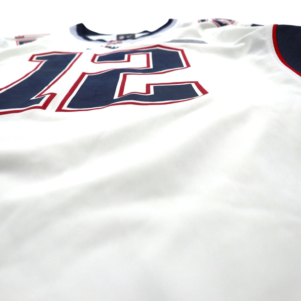 NIKE ゲームシャツ XL ホワイト ポリエステル NFL PATRIOTS ナンバリング