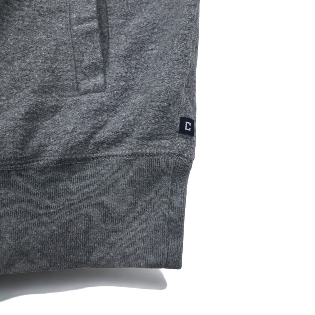 CHAPS ハーフボタン スウェット M グレー コットン サイドポケット