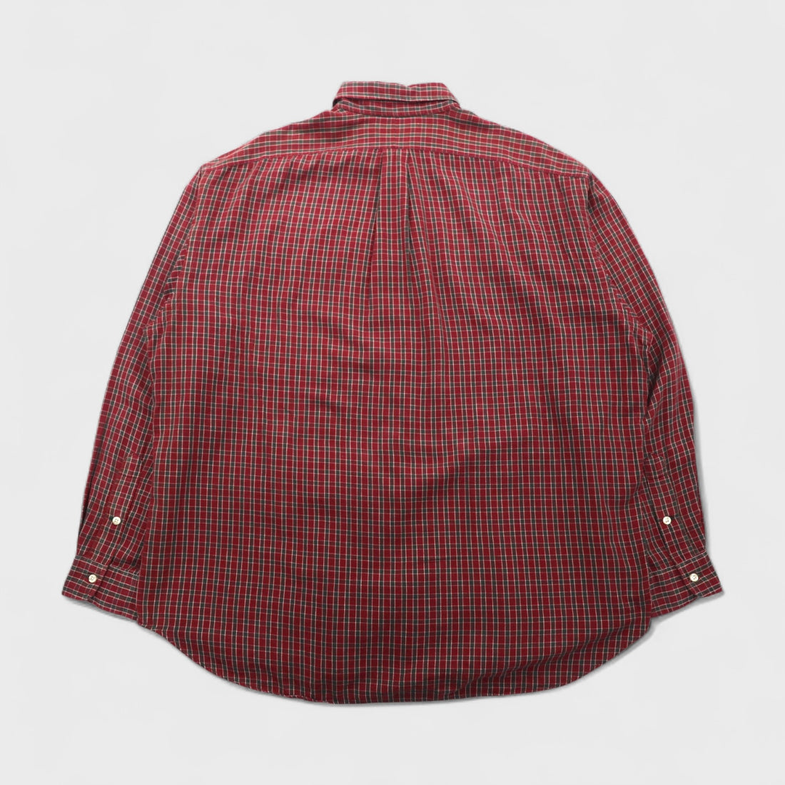 Ralph Lauren 90年代 ボタンダウン フランネルシャツ 2XL レッド チェック BLAIRE スモールポニー刺繡