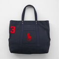 Polo Ralph Lauren Vintage Big Pony Tote Bag in Navy Canvas